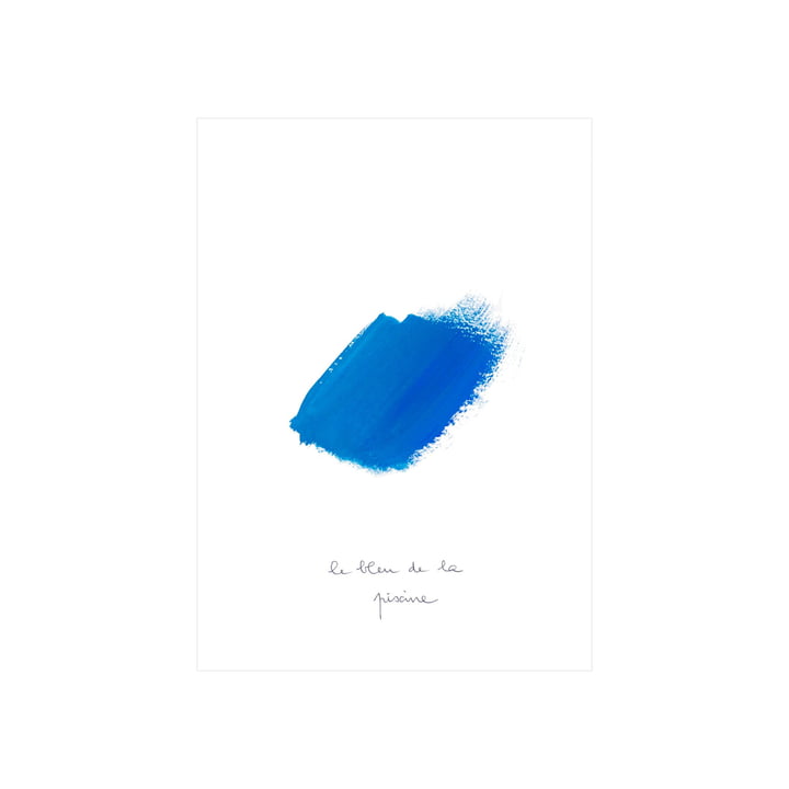 Le Bleu II Affiche, 30 x 40 cm de Paper Collective