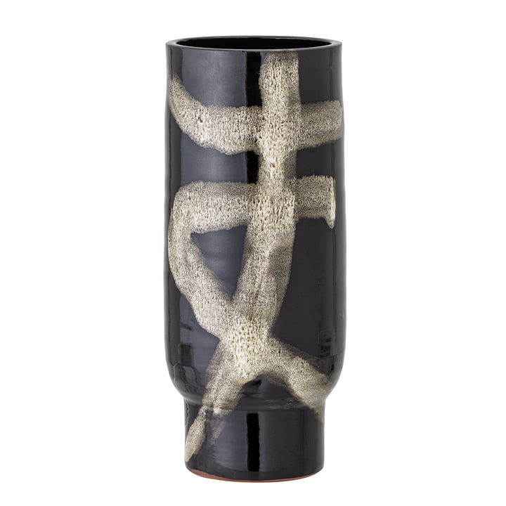 Vefa Vase H 28,5 cm de Bloomingville en noir