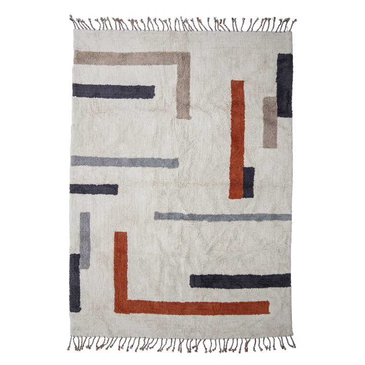 Le tapis Jue de Bloomingville , 200 x 140 cm, nature