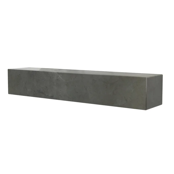L'étagère Plinth de Audo en marbre brun / gris, L 60 cm