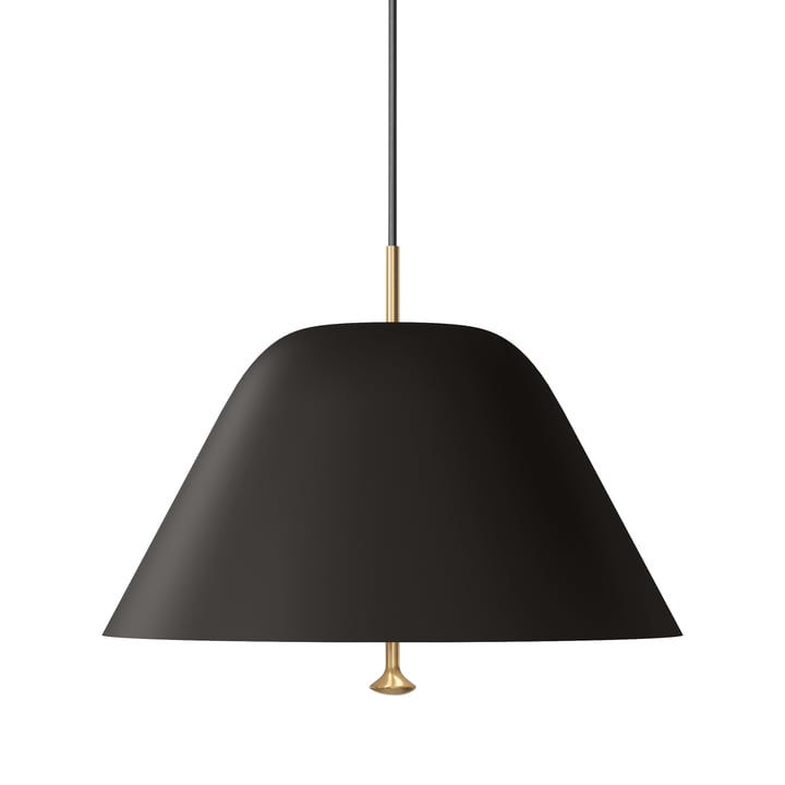 Levitate Lampe à suspendre, Ø 40 cm, noir / laiton de Audo