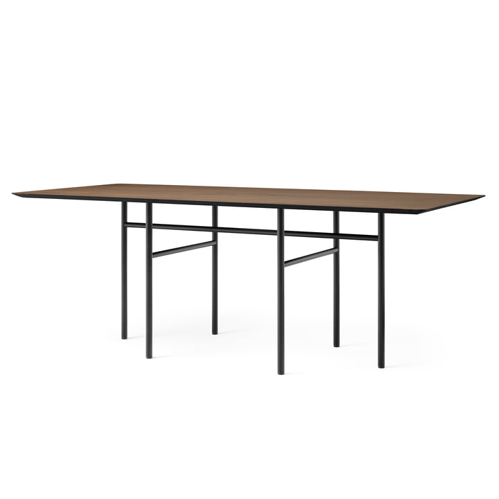 Snaregade Table, rectangulaire, 90 x 200 cm, noir / chêne teinté de Audo