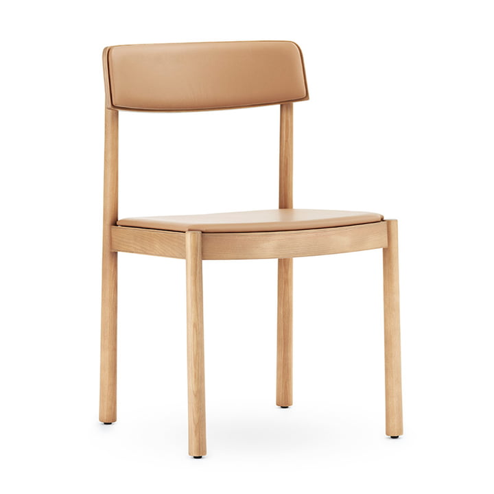 La chaise Timb de Normann Copenhagen , rembourrée, marron / chameau