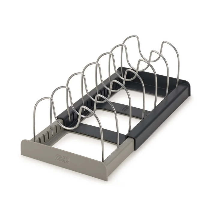 L'organisateur de batteries de cuisine extensible DrawerStore de Joseph Joseph en gris