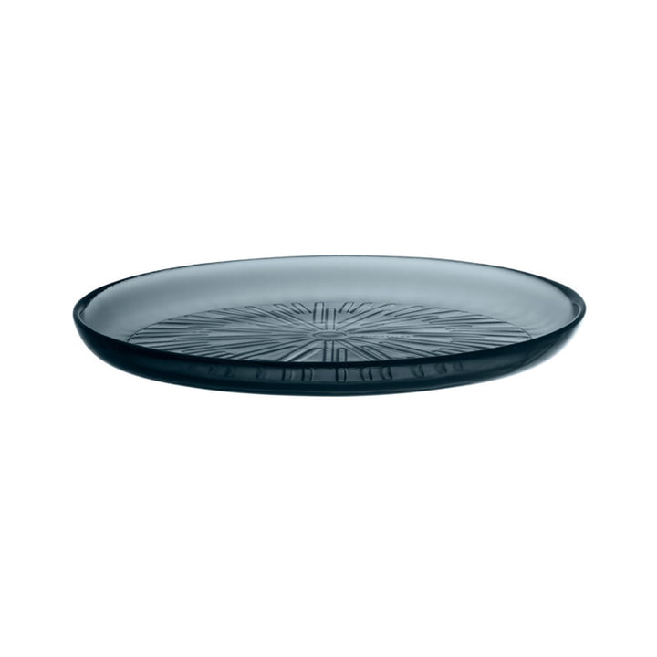 La plaque de verre Essence de Iittala , Ø 21 cm, gris foncé