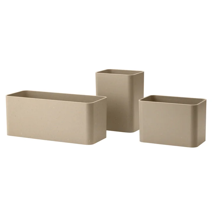 Boîtes de rangement, beige (lot de 3) de String