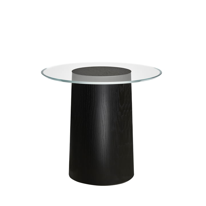 Stub Table d'appoint H 44,5 Ø 49 cm de Fritz Hansen en noir de cendre