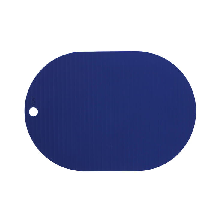 Le set de table Ribbo ovale de OYOY , aspect bleu