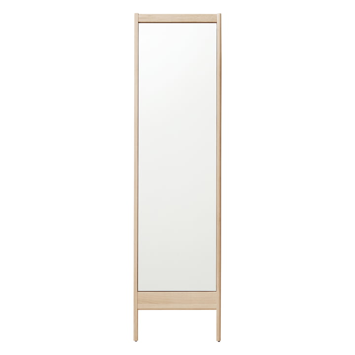 A Line Miroir, H 195,5 cm, chêne blanc pigmenté par Form & Refine