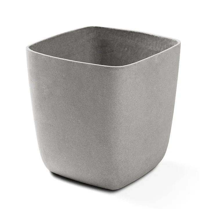 Le pot à plantes Osaka de Eternit , 53 x 53 x 55 cm, gris naturel