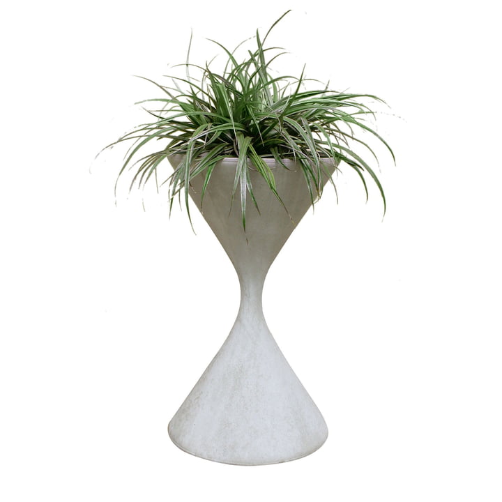 Le pot à plantes Spindel de Eternit , Ø 37 x 60 cm, gris naturel