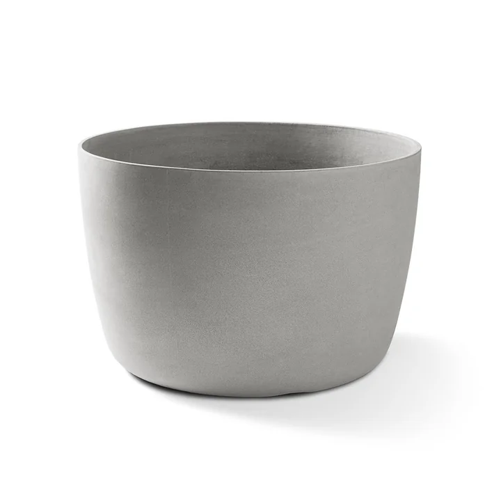 Le pot de plantes Kyoto bas de Eternit , Ø 44 x 36 cm, gris naturel