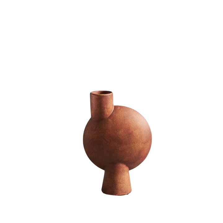 Le vase Sphere Bubl Medio de 101 Copenhagen, terracotta