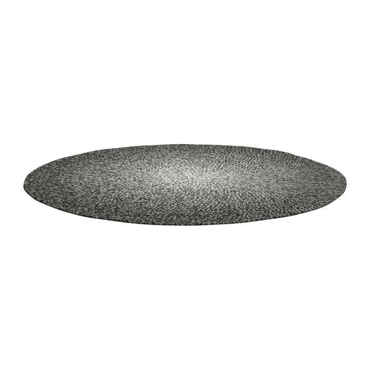 Le tapis Deco Outdoor de Gloster , Ø 140 cm, graphite ombre