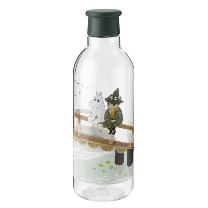 La bouteille d'eau Drink-It Moomin de Rig-Tig by Stelton , 0.75 l, vert foncé