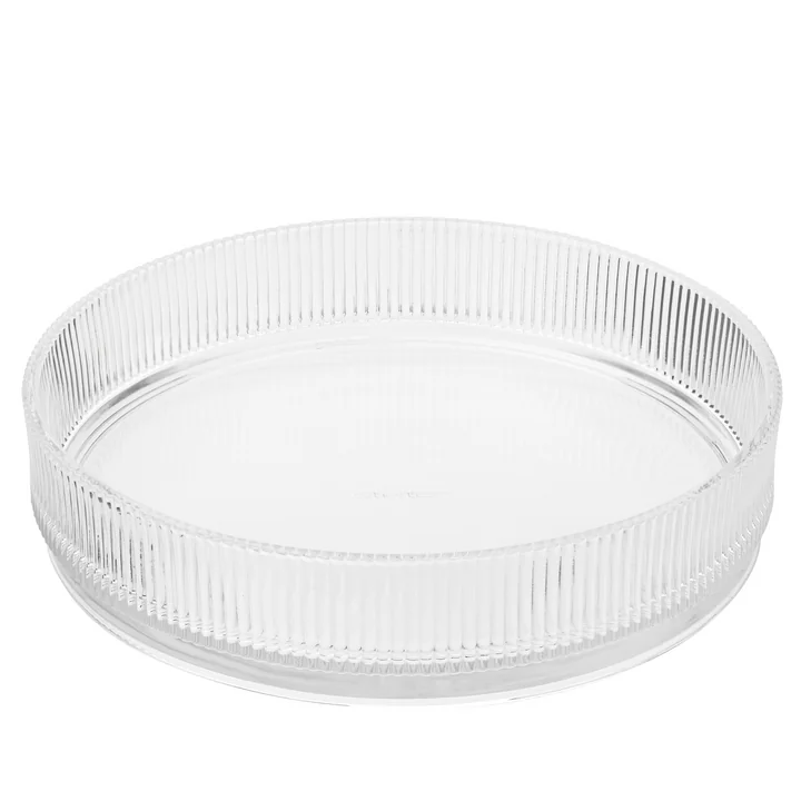 Le plat de service Pilastro de Stelton , grand / transparent