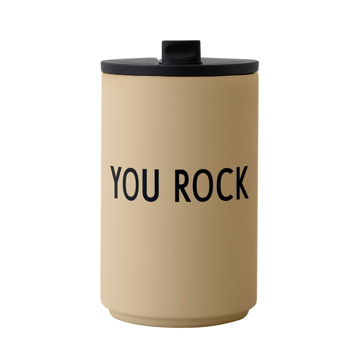 Le Thermo Cup de Design Letters , 0.35 l, You Rock, beige