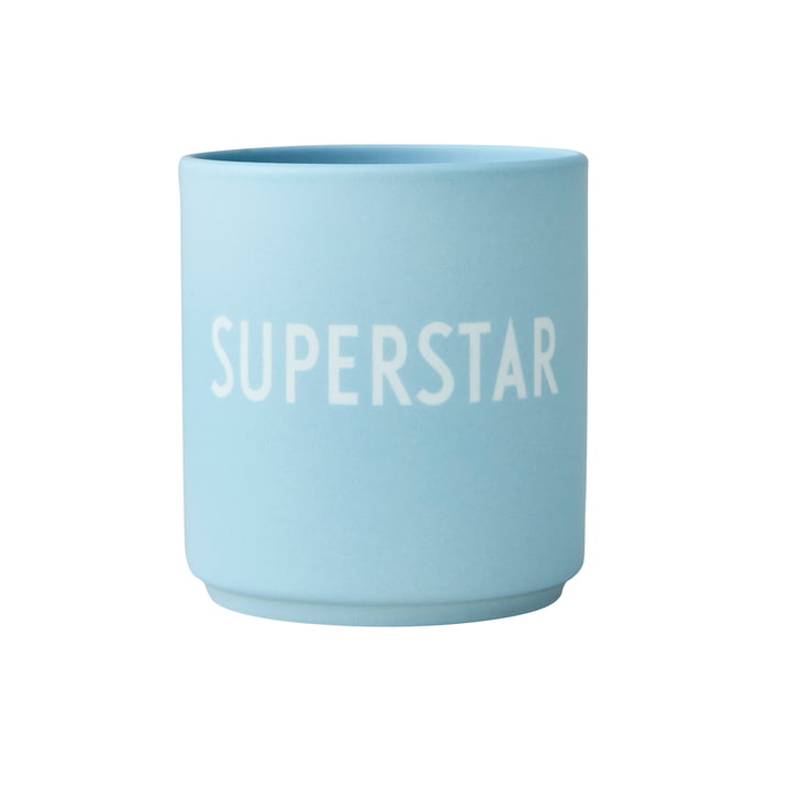 Le mug en porcelaine AJ Favourite de Design Letters , Superstar / soft blue
