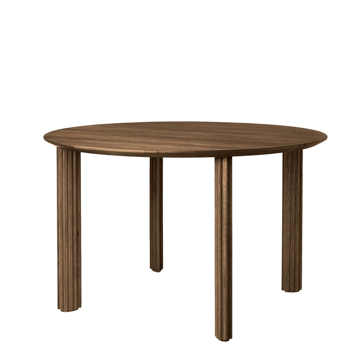 La table à manger Comfort Circle Ø 120 cm de Umage , chêne foncé