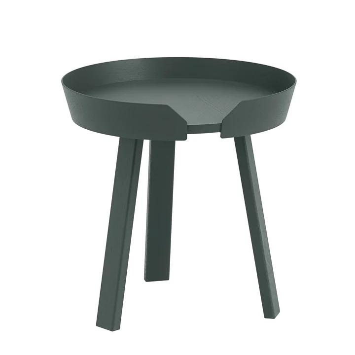 Le Around Table d'appoint de Muuto , Ø 45 cm, vert foncé