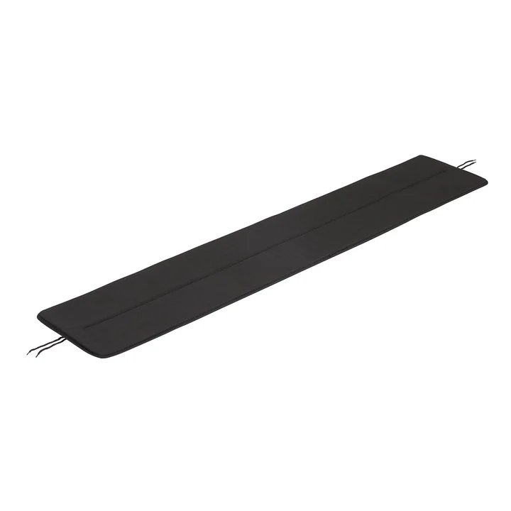Le coussin d'assise pour le banc Linear Steel de Muuto , L 170 cm, noir