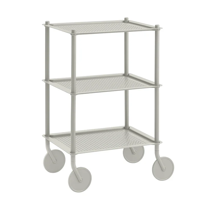 Les Flow Chariot d'appoint de Muuto , 3 étages, gris