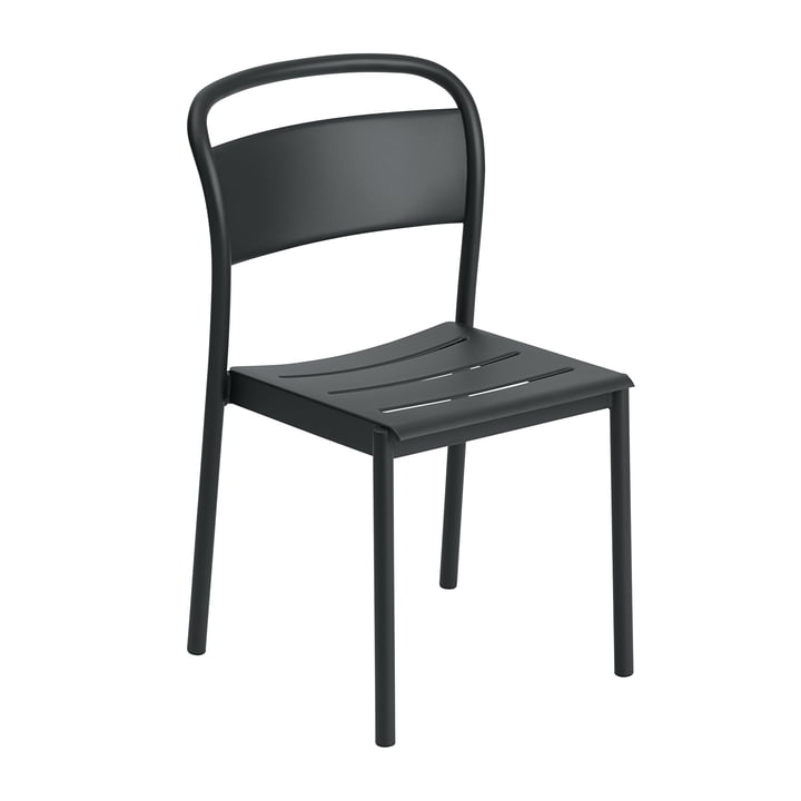 Le Linear Steel Side Chair de Muuto , noir