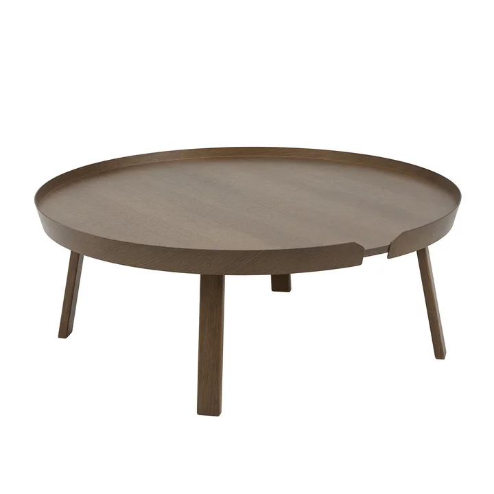 Le Around Table basse de Muuto , Ø 95 cm, marron foncé