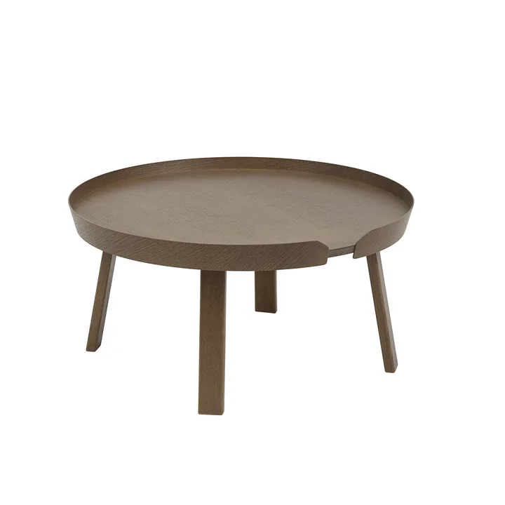 Le Around Table basse de Muuto , Ø 72 cm, marron foncé
