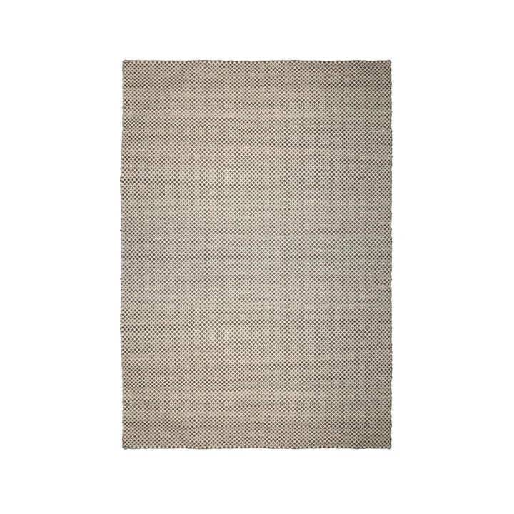 Le tapis réversible Kelim du site Collection , 140 x 200 cm, motif en losange, gris foncé / blanc cassé