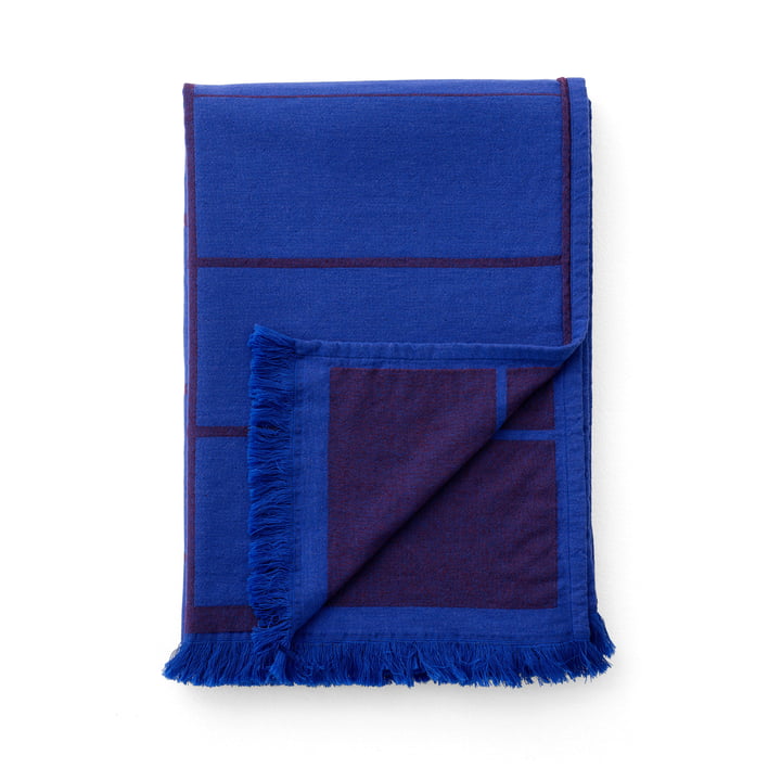 Le couvre-lit Untitled AP10 de & Tradition, 150 x 210 cm, electric blue
