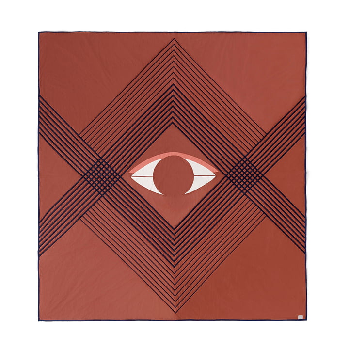 Le couvre-lit The Eye AP9 de & Tradition, 240 x 260 cm, brown earth