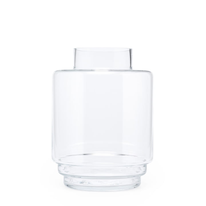 Monday Vase H 23 cm, transparent de Puik