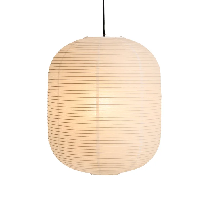 Le Rice Paper Shade de HAY , H 50 x Ø 42 cm, oblong, blanc