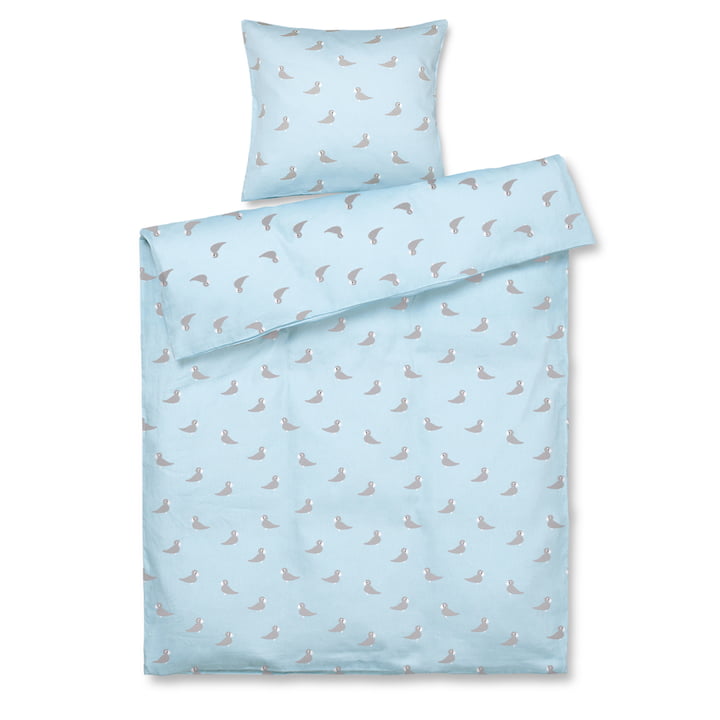 Linge de lit pour enfants Songbird de Kay Bojesen , 100 x 140 cm, bleu