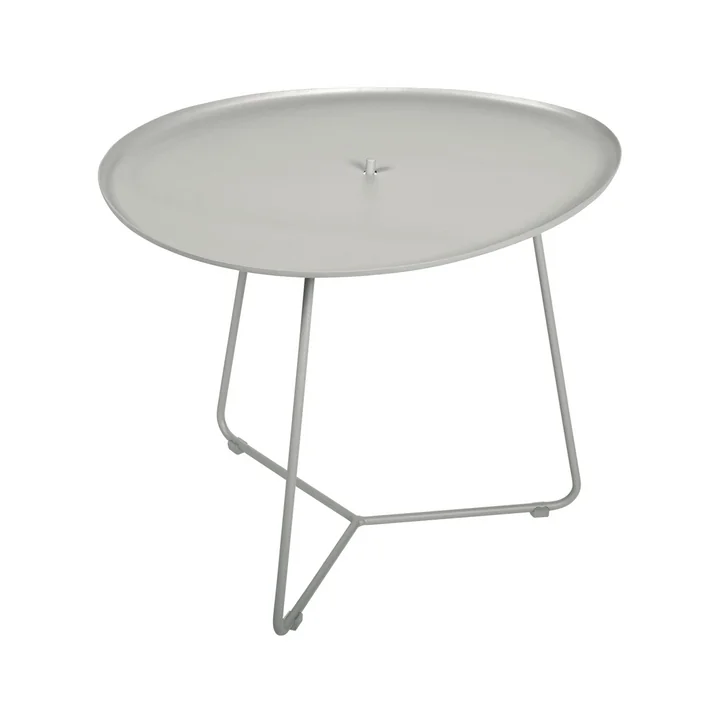 La table basse Cocotte de Fermob , H 43,5 cm, gris argile
