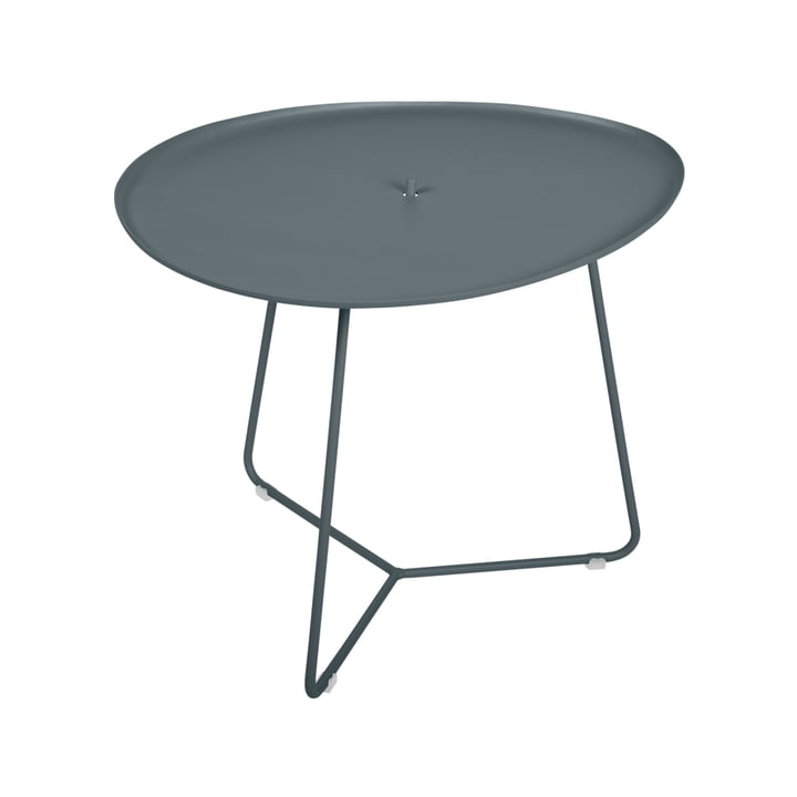La table basse Cocotte de Fermob, H 43,5 cm, gris tonnerre