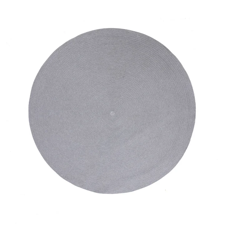 Le tapis Circle de Cane-line , Ø 140 cm, corde souple gris clair
