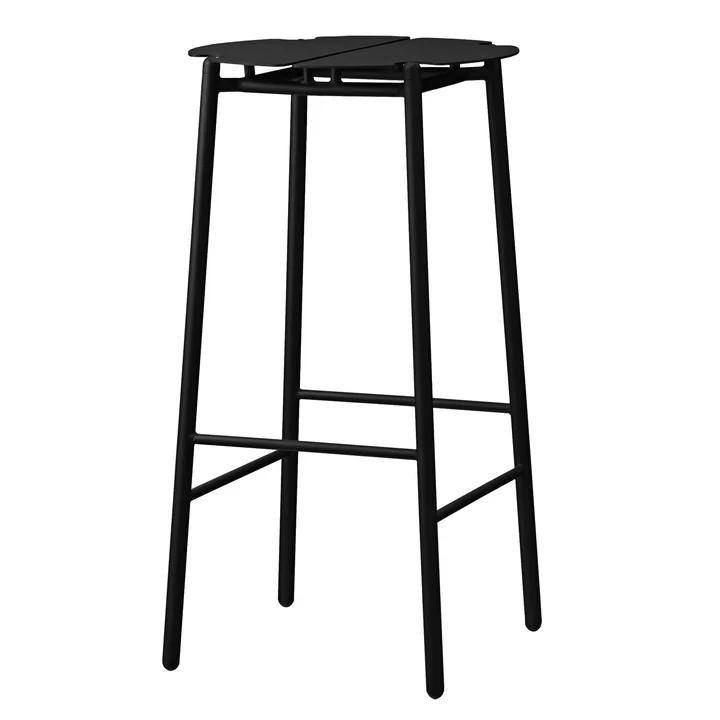 Le tabouret de bar Novo de AYTM , H 75 cm, noir