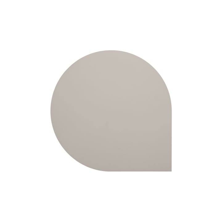 Le sous-verre Stilla de AYTM , L 10 x l 10 cm, taupe (lot de 4)