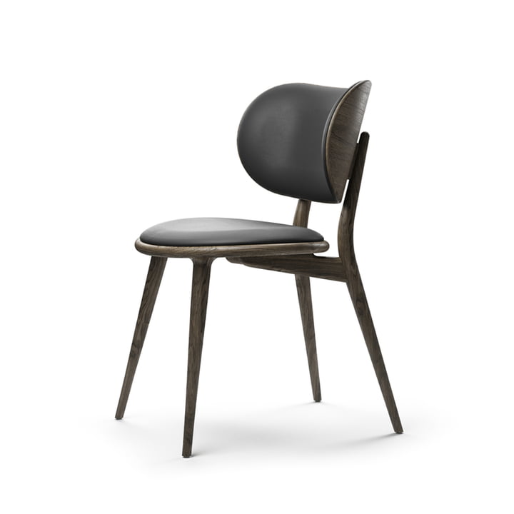 The Dining Chair, chêne teinté gris / noir de Mater