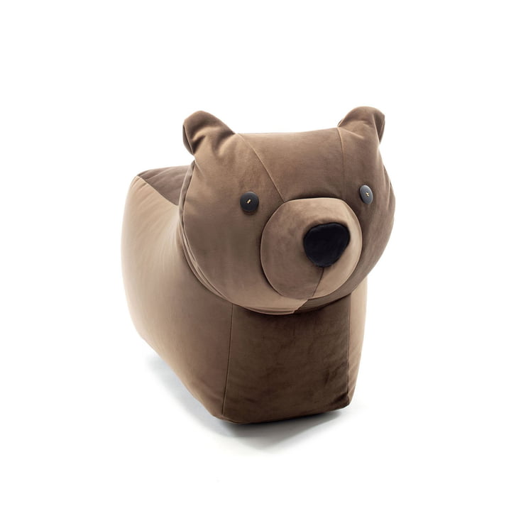 L'ours animal de jeu Happy Zoo Browny de Sitting Bull , brun foncé