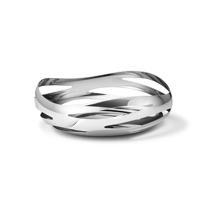 Cobra Corbeille à pain / coupe à fruits Ø 24 cm en Georg Jensen acier inoxydable