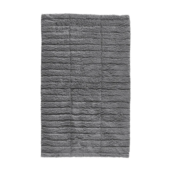 Le tapis de salle de bain Soft Tiles de Zone Denmark , 50 x 80 cm, gris