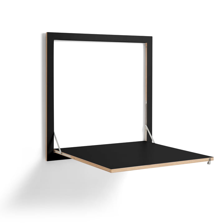 Fläpps Kittchen Table 80 x 80 cm de Ambivalenz en noir