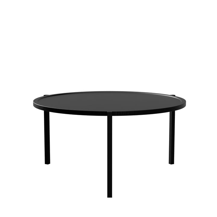 La table basse de Nichba Design , Ø 90 cm, noir