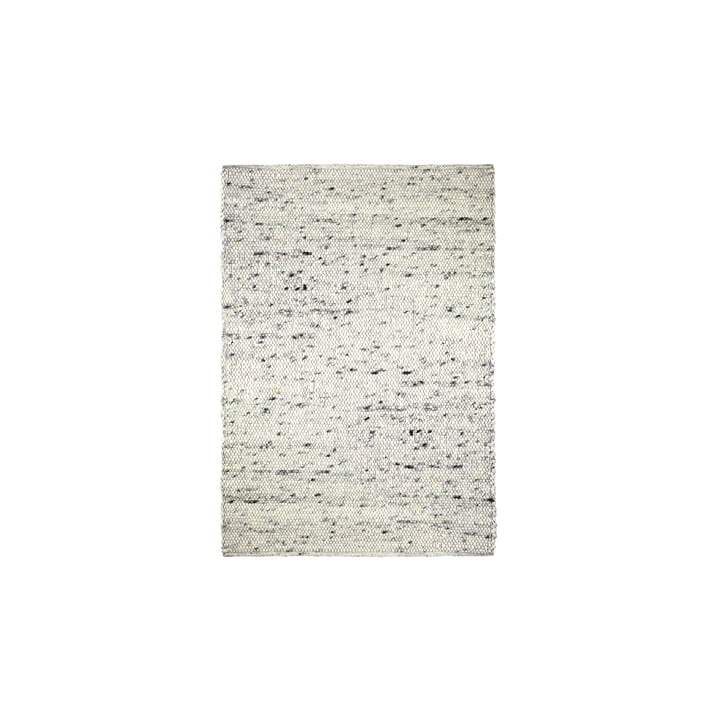 Le tapis en boule de feutre Pebble de Collection , 140 x 200 cm, beige chiné