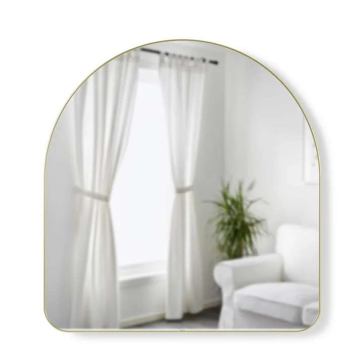 Hubba Arched Miroir mural 91 x 86 cm de Umbra en laiton
