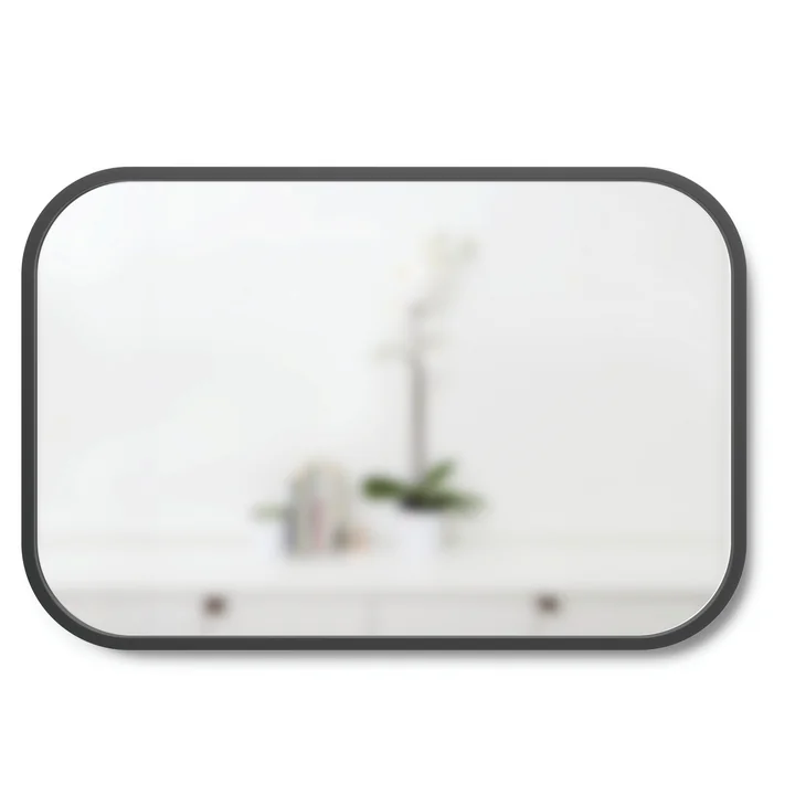 Hub Miroir mural rectangulaire 91 x 61 cm de Umbra en noir