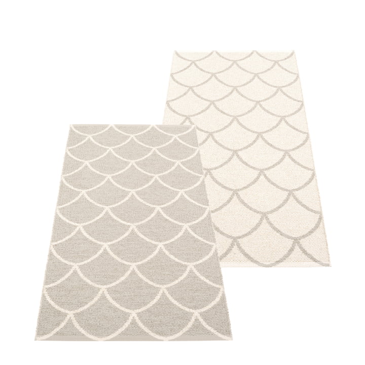 Le tapis réversible Kotte de Pappelina , 70 x 150 cm, linen / vanilla